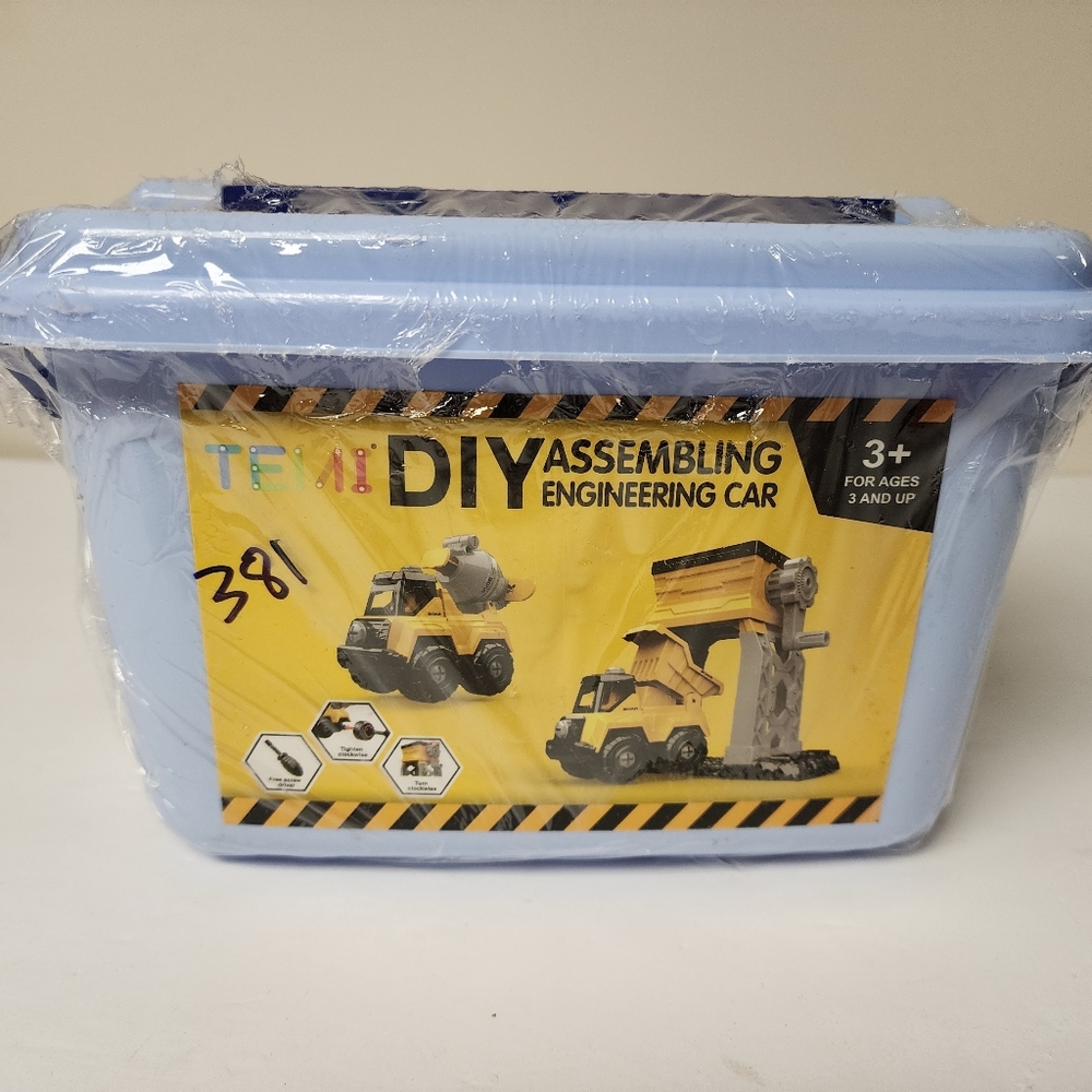 TEMI DIY Assembling Engineering Car‎ Toy New